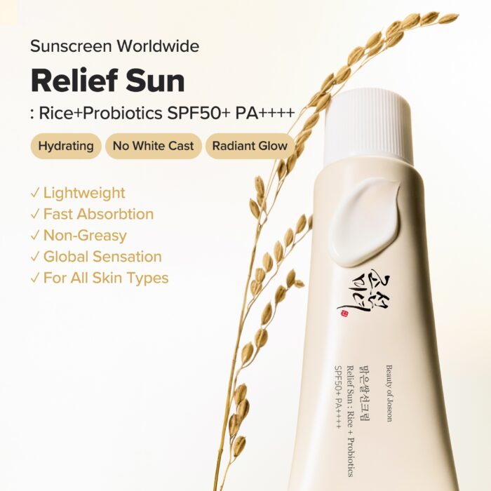 Beauty of Joseon – Rice + Probiotics Relief Sun Screen SPF50+ PA++++