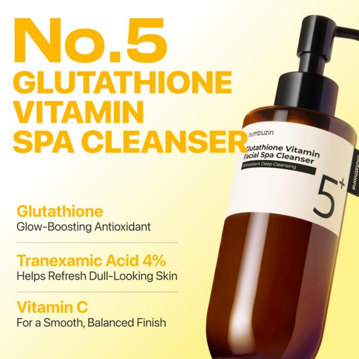 Numbuzin - No.5+ glutathione vitamin facial spa cleanser