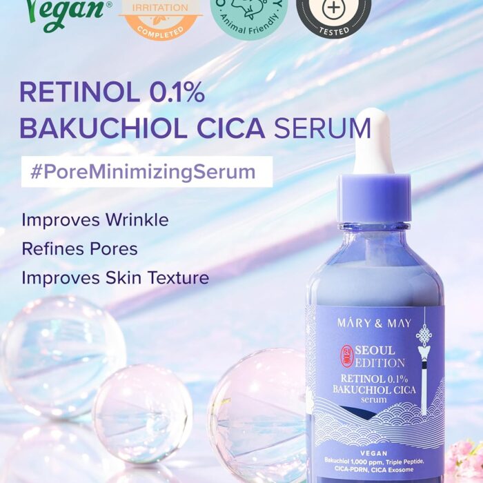 Mary&May - Retinol 0.1% Bakuchiol Cica Serum Seoul Edition